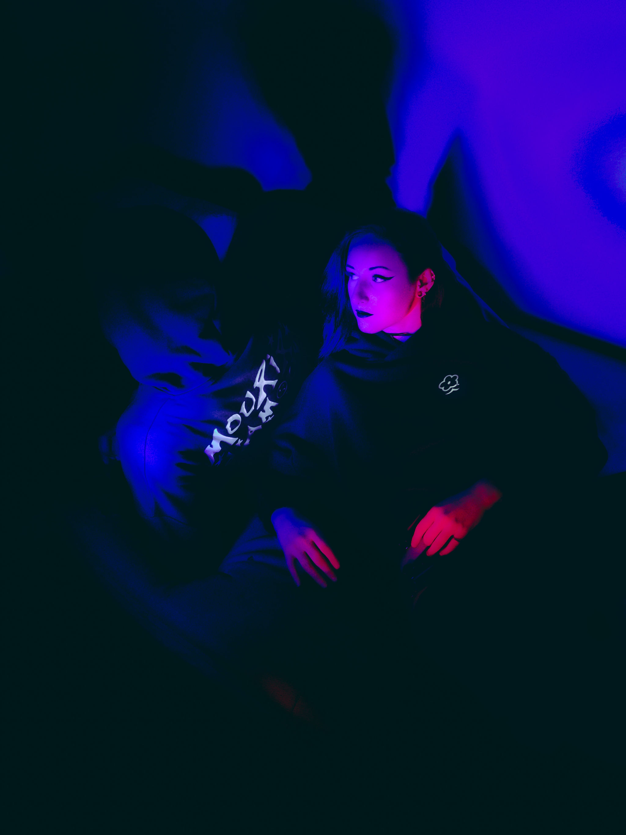 Sweat noir - Error 404 blanc - image 2