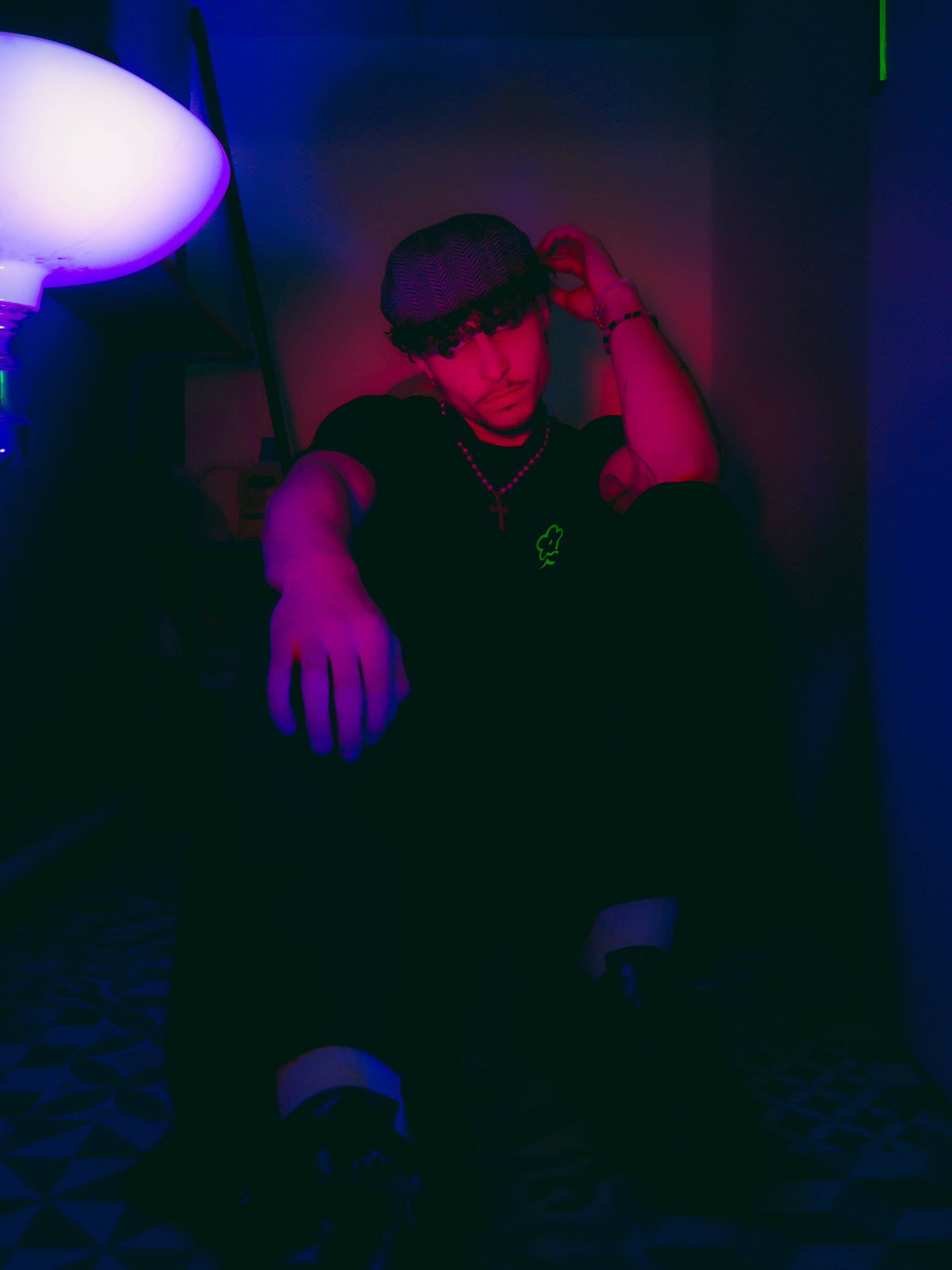 T-shirt noir - Code Error vert - image 2