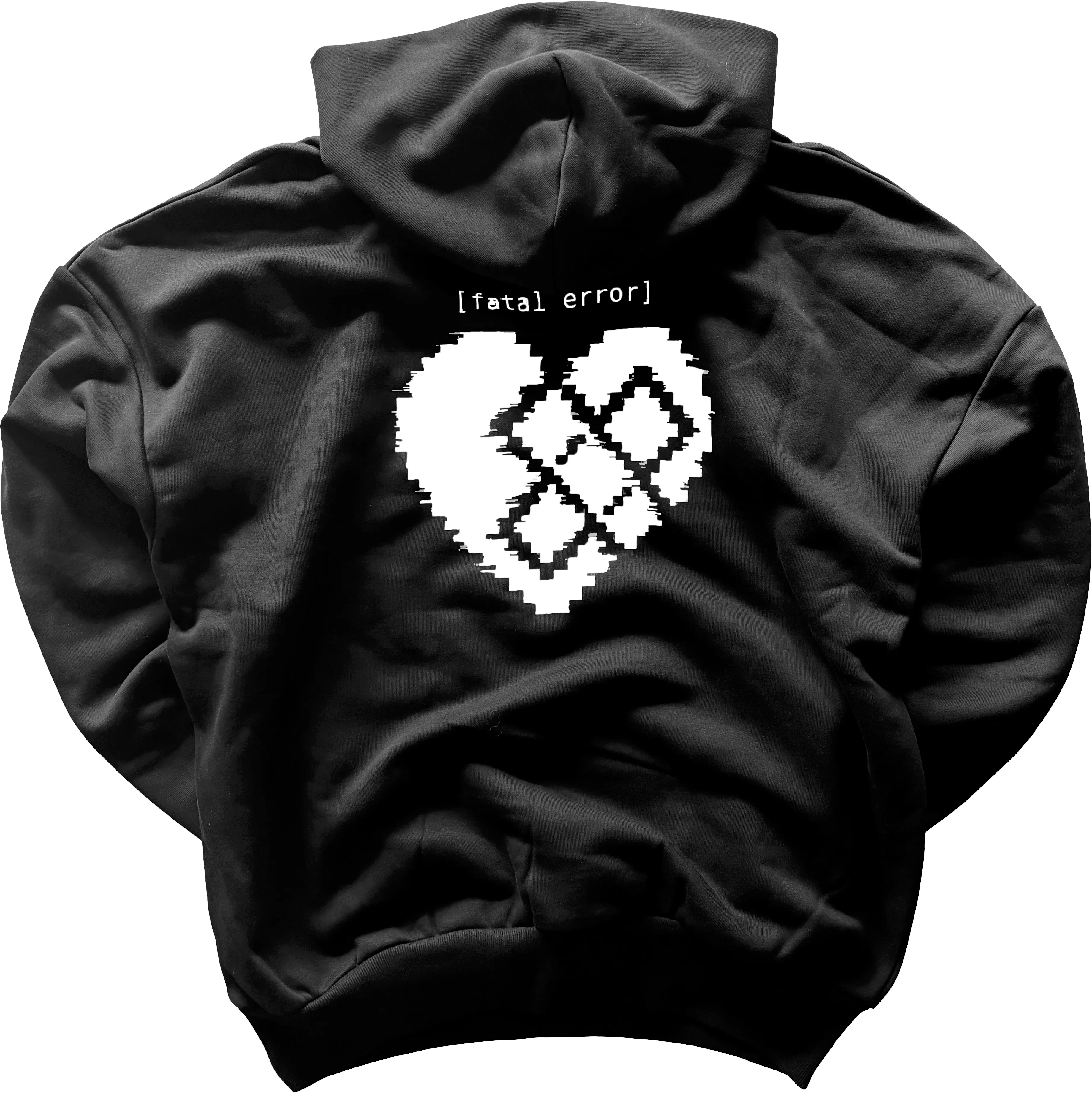 Sweat noir - Fatal Error blanc