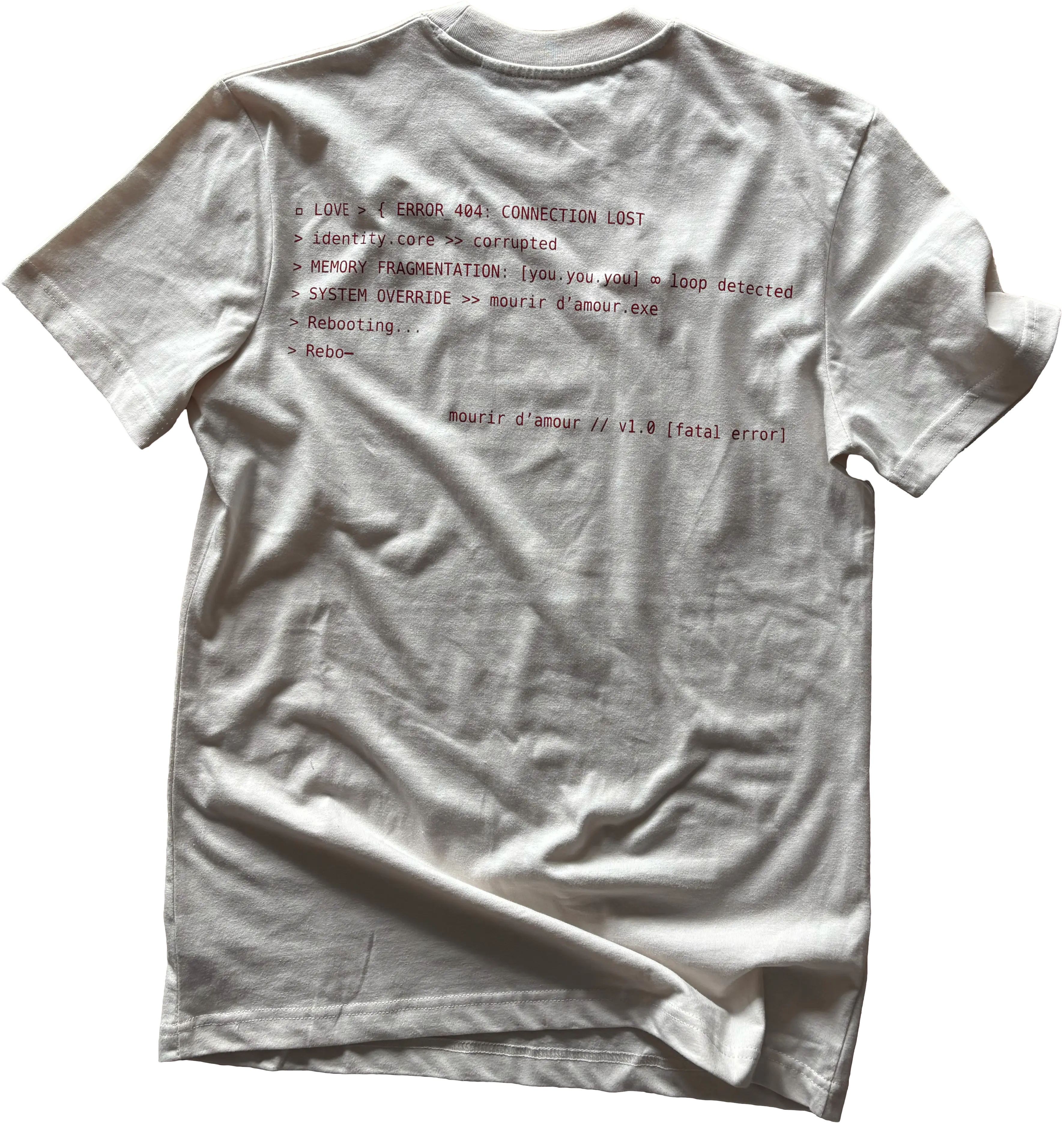T-shirt blanc - Code Error rouge